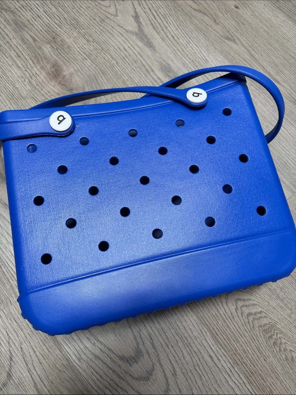Small BOGG BAG Royal Blue Perforated Tote with Dual Handles